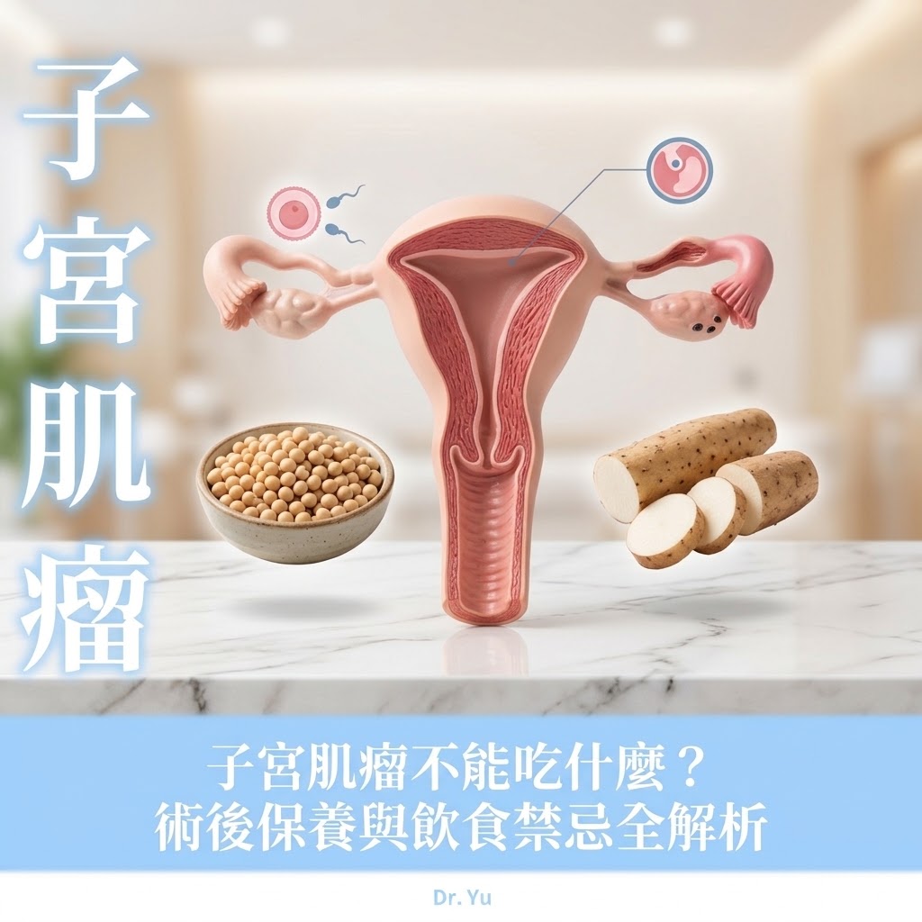 子宮肌瘤不能吃什麼?術後保養與飲食禁忌全解析|游正暐醫師